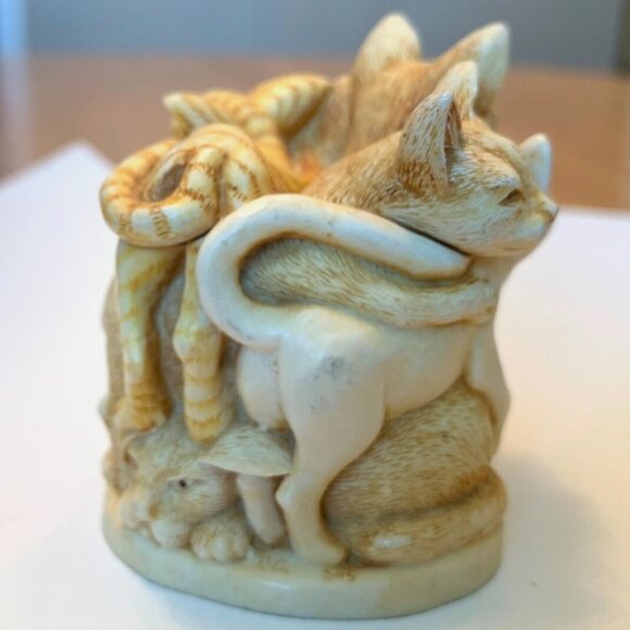 Harmony Kingdom Crazy Cat Pile Trinket Box EUC Vintage Cat Lover Gift - Picture 4 of 13